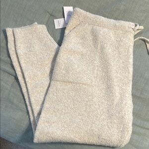 Cozy Cream Knit Pants